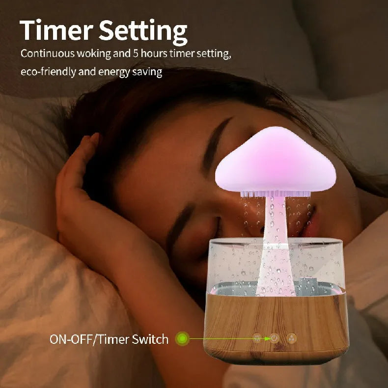 2-in-1 Aroma Cloud Humidifier & Soothing Night Lamp