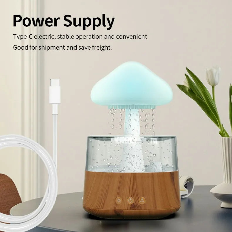 2-in-1 Aroma Cloud Humidifier & Soothing Night Lamp