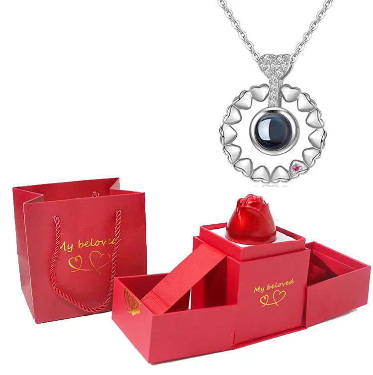 LoveSpark 100-Languages Projection Necklace