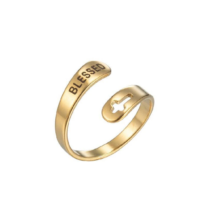 Engraved Self Care Ring