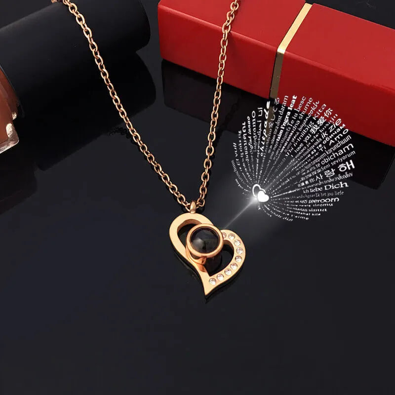 LoveSpark 100-Languages Projection Necklace