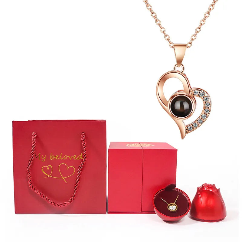 LoveSpark 100-Languages Projection Necklace