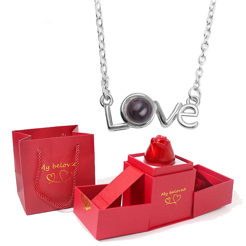LoveSpark 100-Languages Projection Necklace