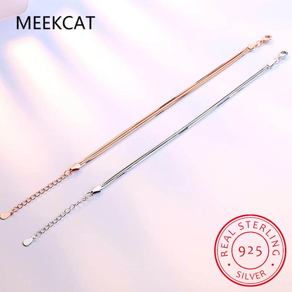 925 Sterling Silver Snake Chain Bracelet