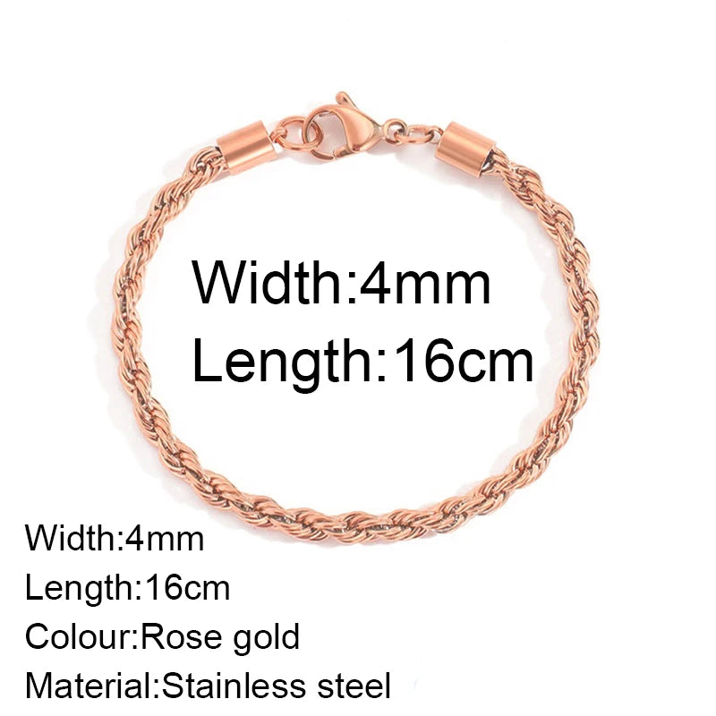 14K Gold Luxe Twisted Rope Bracelet