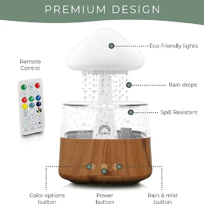 2-in-1 Aroma Cloud Humidifier & Soothing Night Lamp
