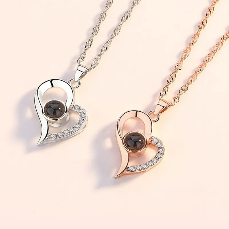 LoveSpark 100-Languages Projection Necklace