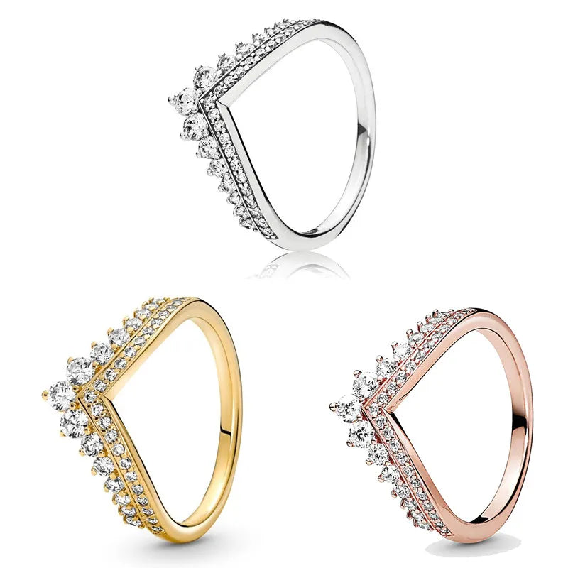 925 Sterling Silver Tiara Ring
