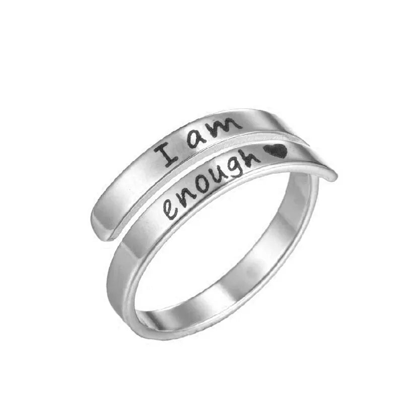 Engraved Self Care Ring