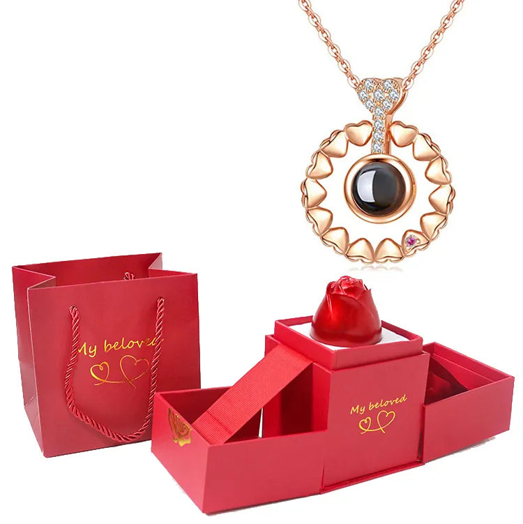 LoveSpark 100-Languages Projection Necklace