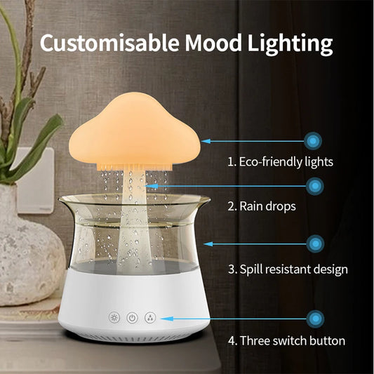 2-in-1 Aroma Cloud Humidifier & Soothing Night Lamp